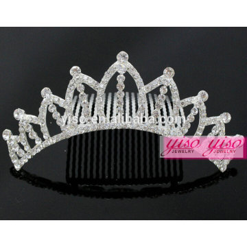 Tecido de tiara atacado princesa real diamante nupcial tiaras